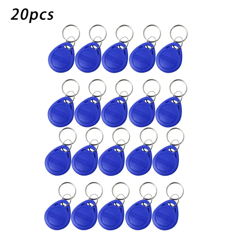 10Pcs/20Pcs 125Khz T5577 Keyfobs Rewritable Duplicate Tag 5200 Proximity Copy Access Card ID Token Ring RFID Cloner Keychain